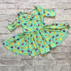 Dot Dot Smile Ballerina Dress, Smiley Face Floral